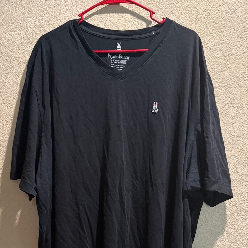 Psycho Bunny Men's black  V-Neck Tee 3 sizes available